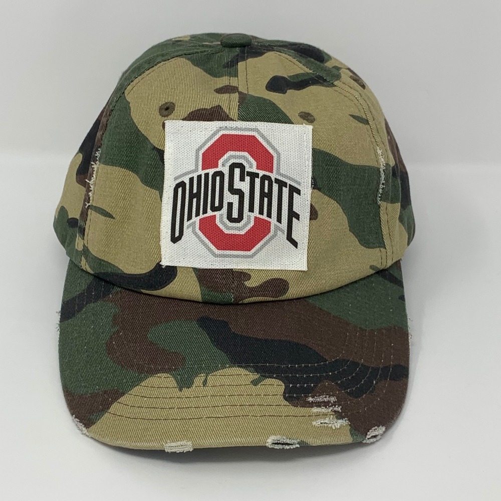 Ohio State Buckeyes Camo Baseball Hat Adj. Camouflage Cap Excellent Condition!